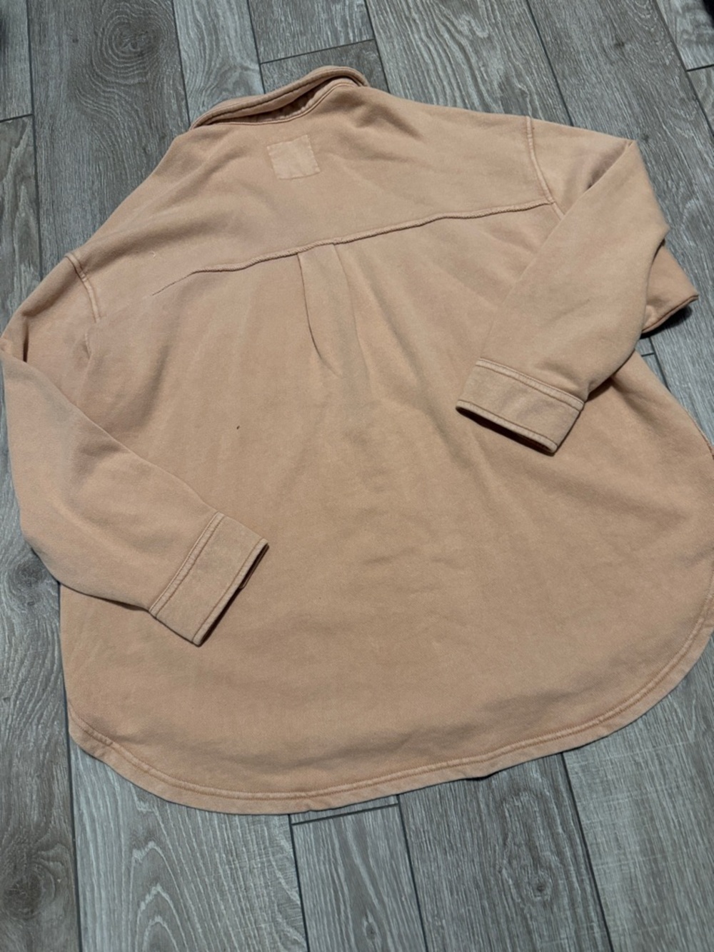 Aerie Lumberjane Fleece Shirt in Beach Dune - Picture 7 of 7